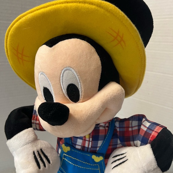 Disney Singing Farmer Mickey Mouse Plush Sings Old McDonald Had a Farm 16” - Picture 9 of 9
